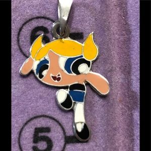 Vintage sterling Silver Powderpuff girls charms